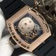 GB Factory Replica RM 052 Richard Mille Skull Rose Gold Diamonds Watch With Black Rubber Strap (6)_th.jpg